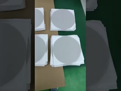 128 मिमी व्यास टाइटेनियम फाइबर फील्ड दोनों तरफ 0.2um प्लेटिनम प्लेटिंग के साथ